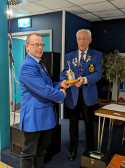 Alistair Crozier with Lord Kinnaird Trophy